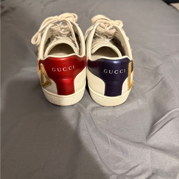 Women's White and Gold Loved Sneakers - Picture 4 of 7